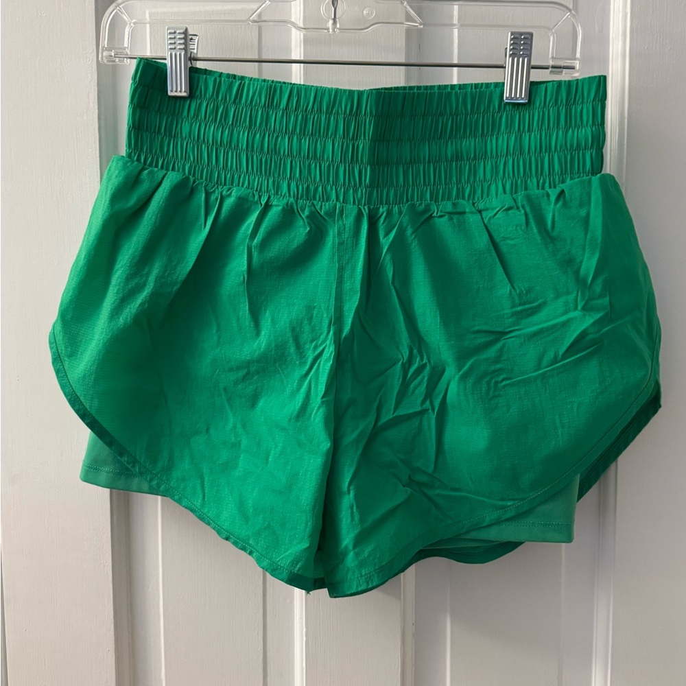 Green Running Shorts